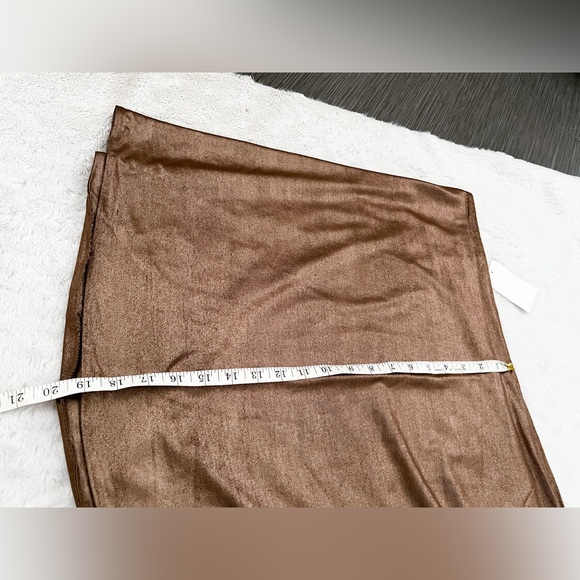 NWT- GOOD AMERICAN Leg Daze Sarong Mocha Foil - Picture 9 of 12